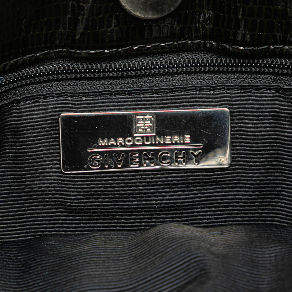 Givenchy Python Embossed One Shoulder Bag Black E… - image 6